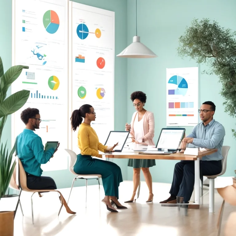 安心して資産を見つめる女性のイメージ